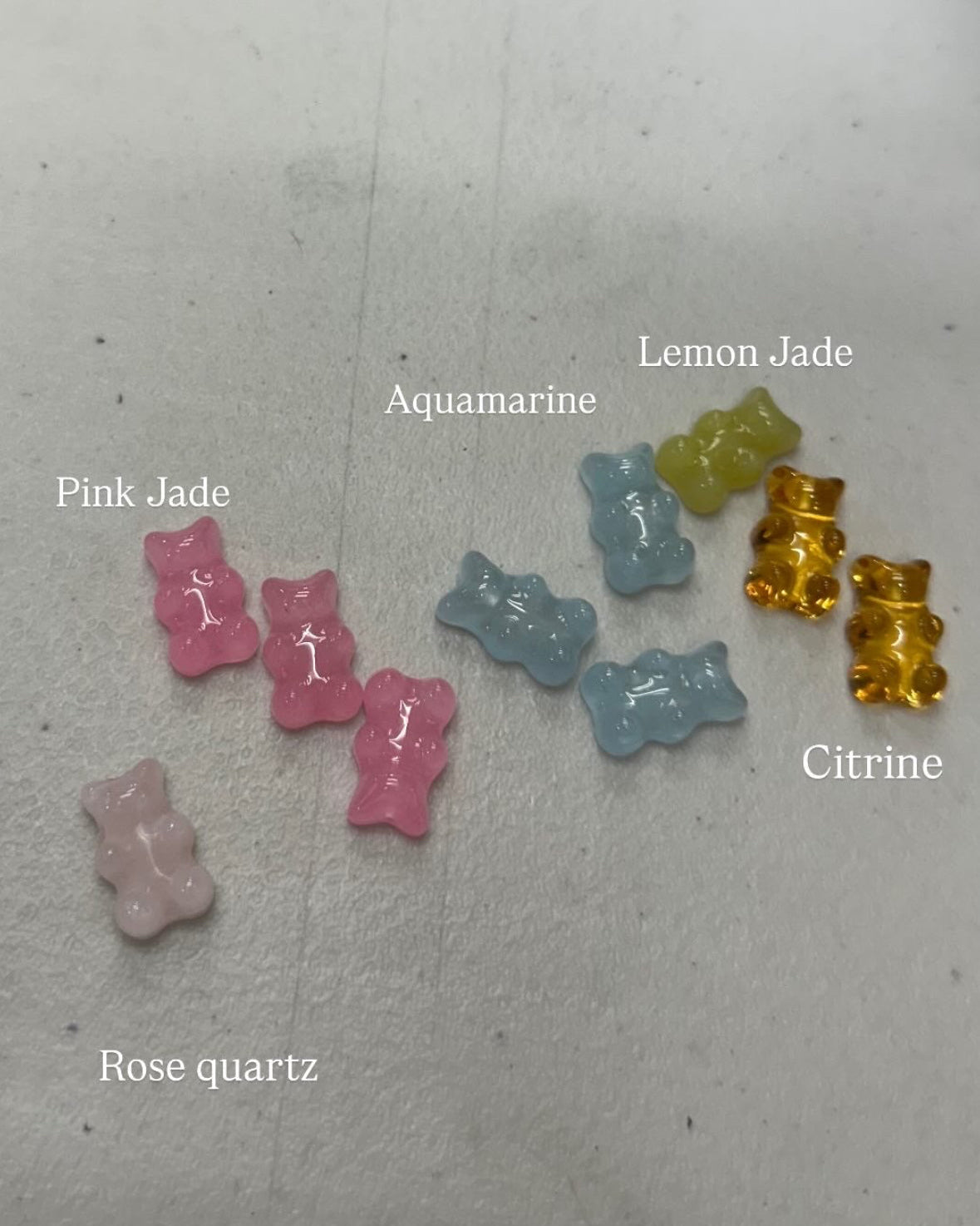 Diamond Gemstone Gummy Bear Pendant
