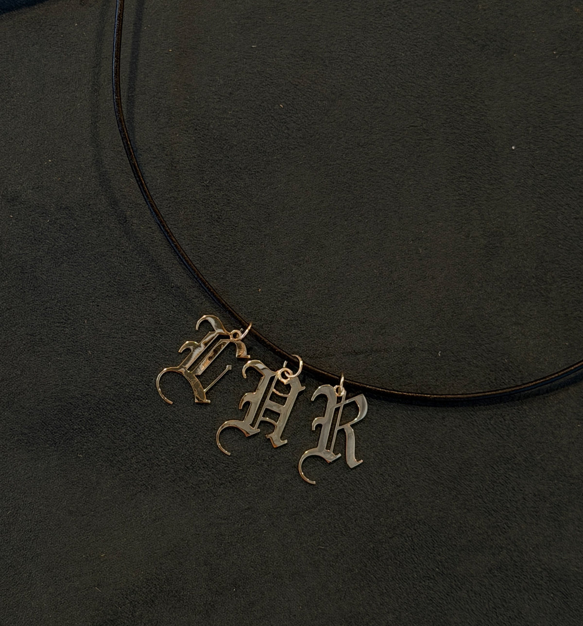 Gothic Initial Pendant