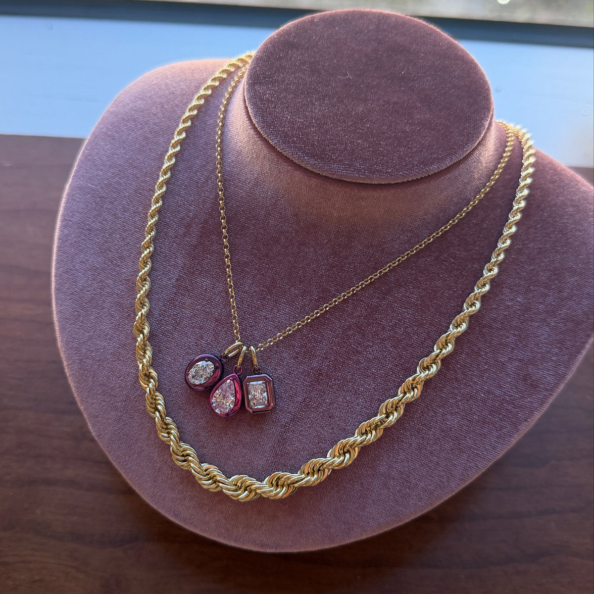 Graduated 14k Rope Chain