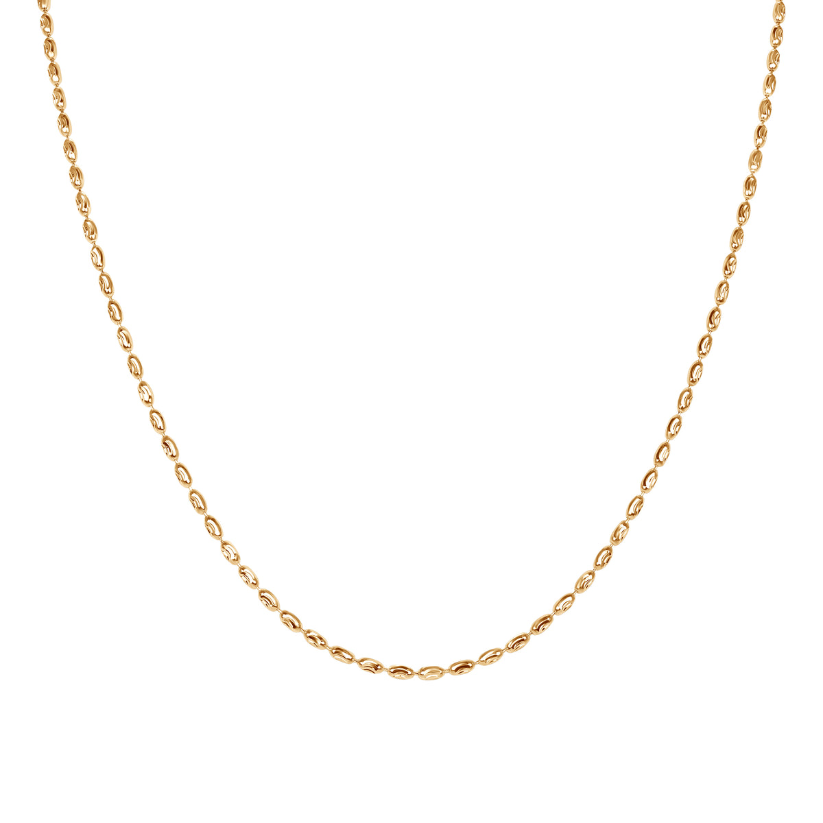 The Liquid Gold Oval Bead Chain