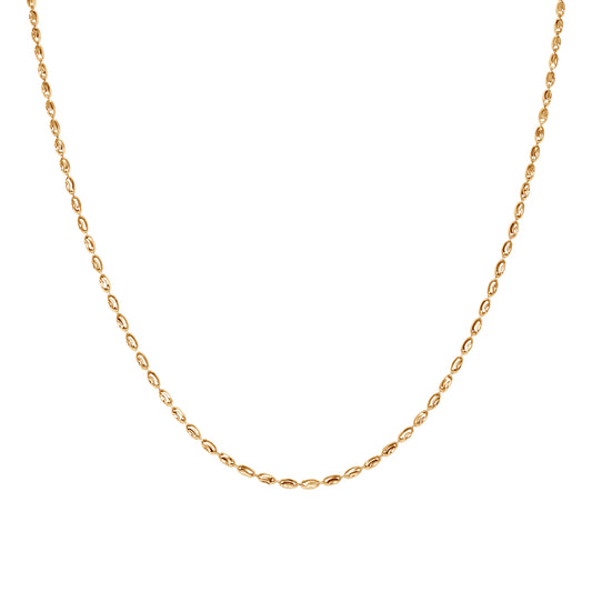 The Liquid Gold Oval Bead Chain