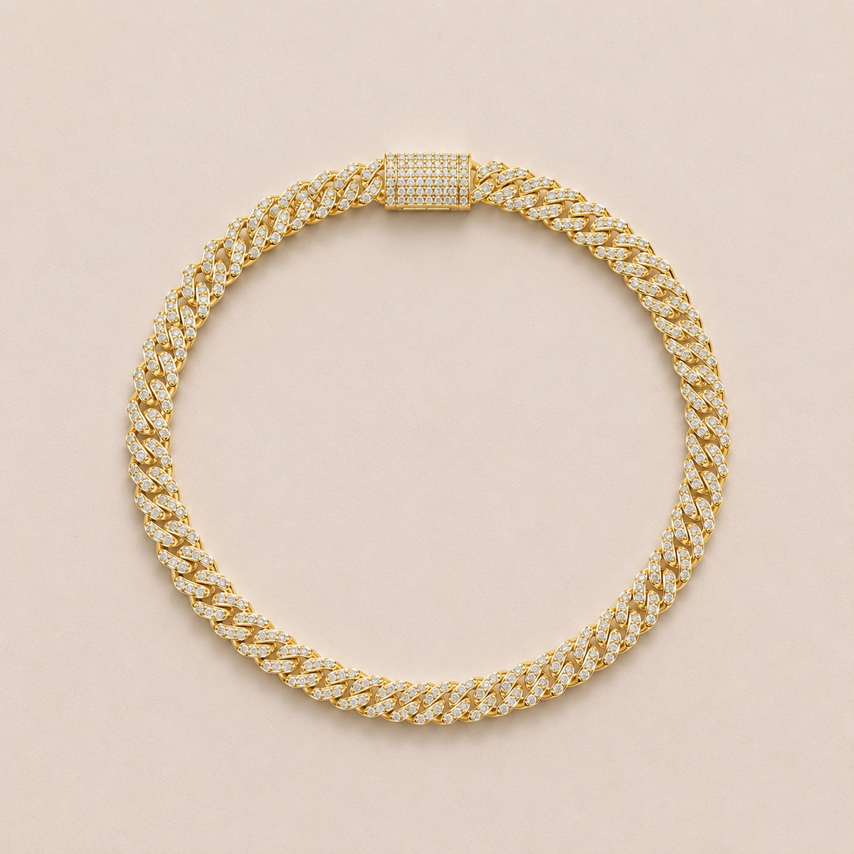 Diamond Pave Cuban Bracelet