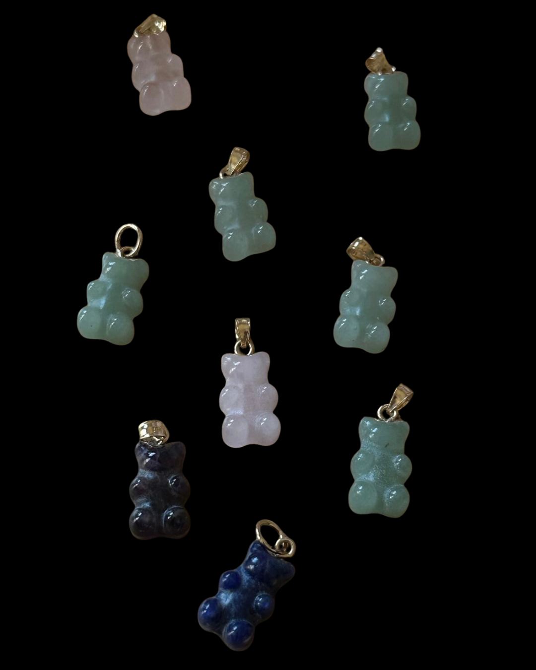 Gemstone Gummy Bear Pendant