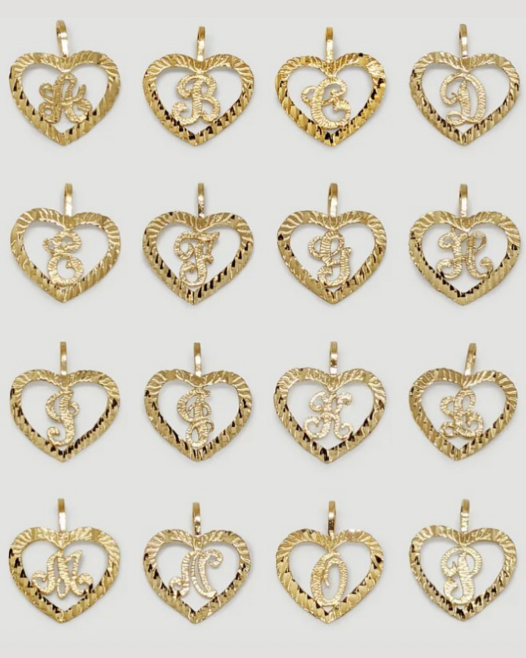 Initial Heart Pendant