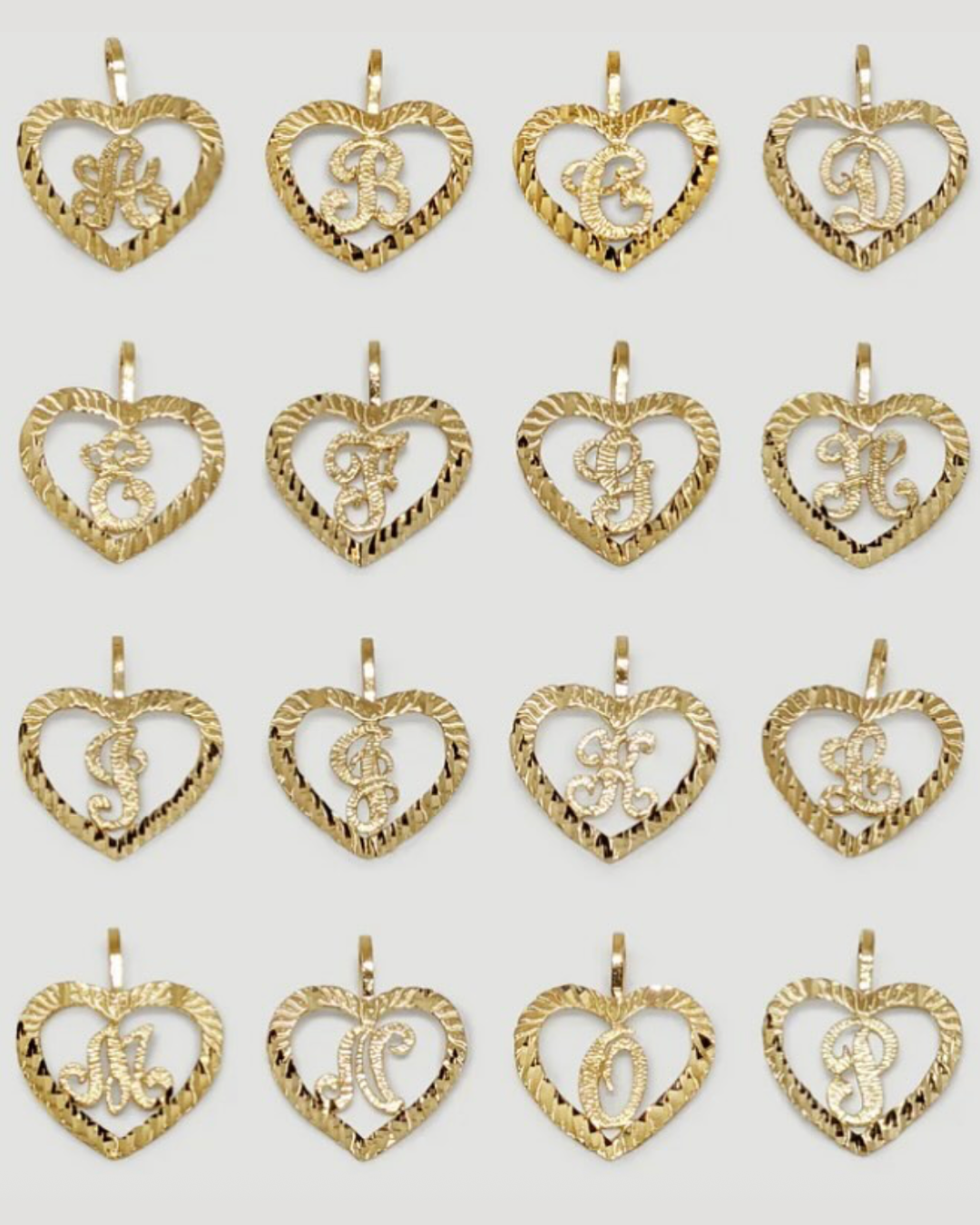 Initial Heart Pendant