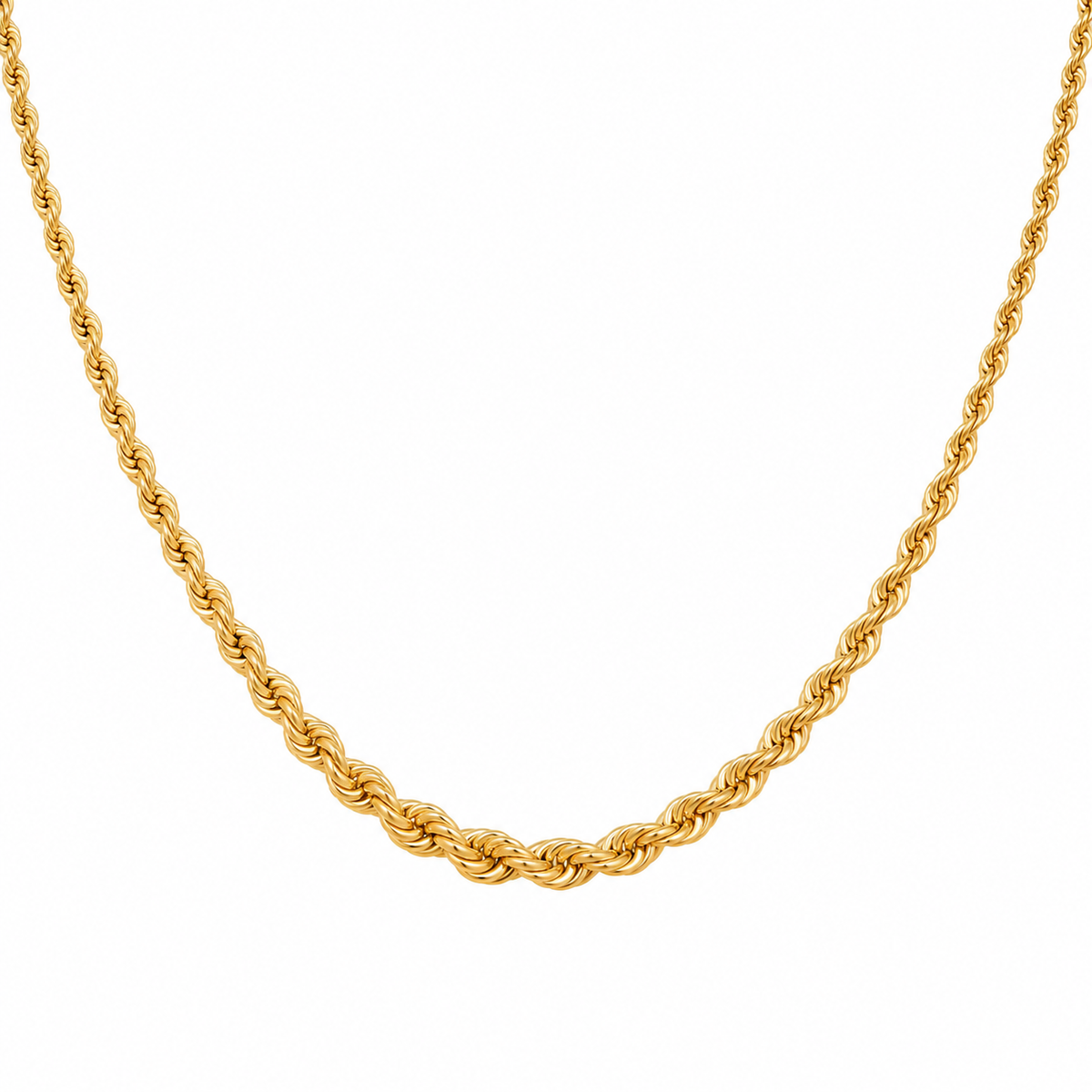 Graduated 14k Rope Chain