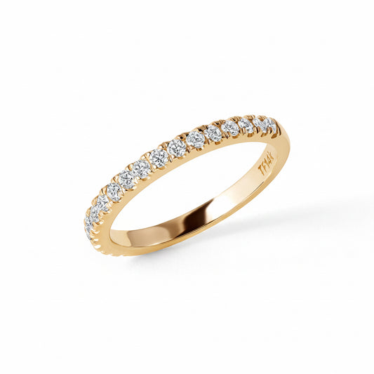 Half Set Diamond Pave Band