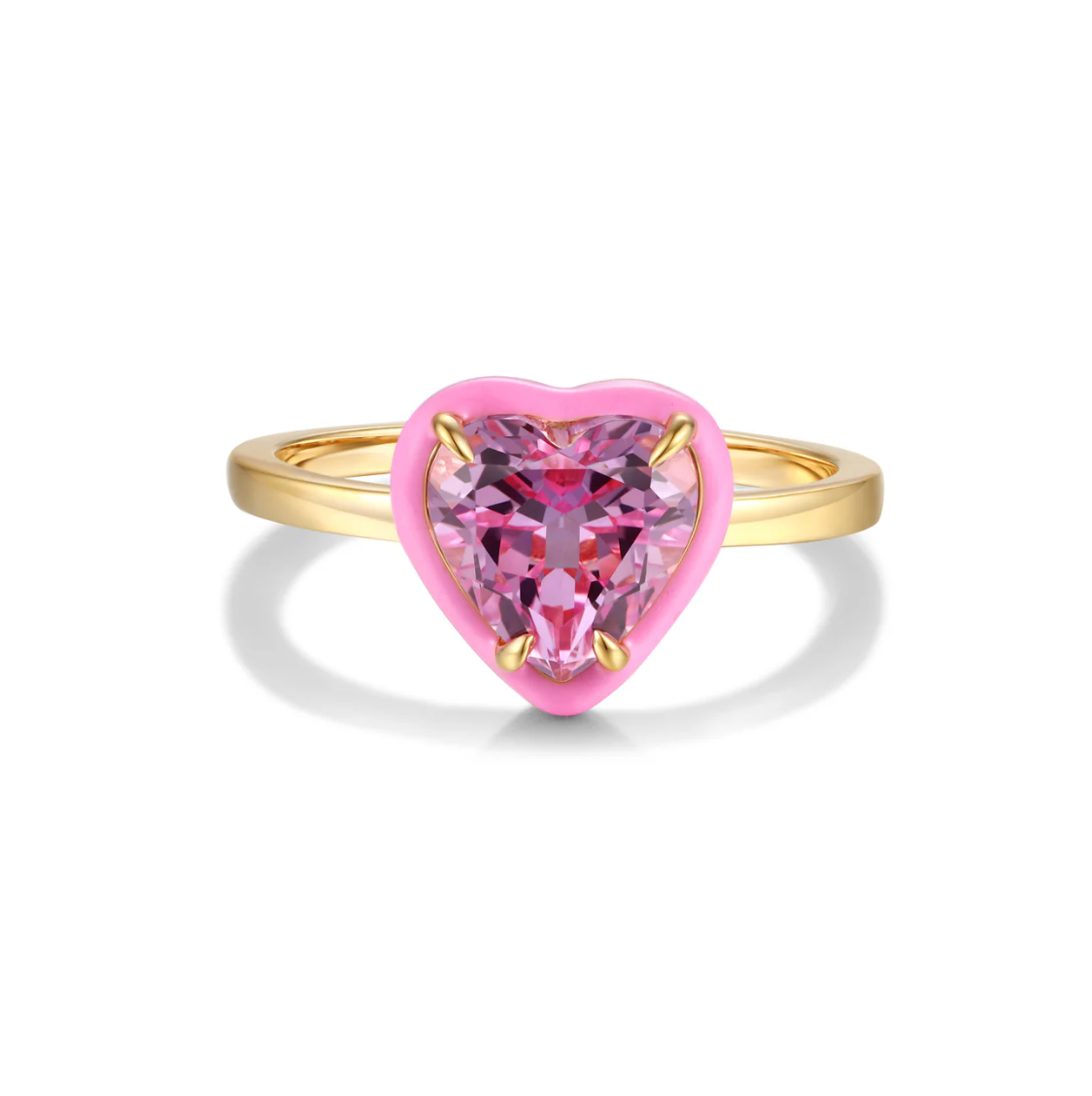 Heart Gemstone Cocktail Ring