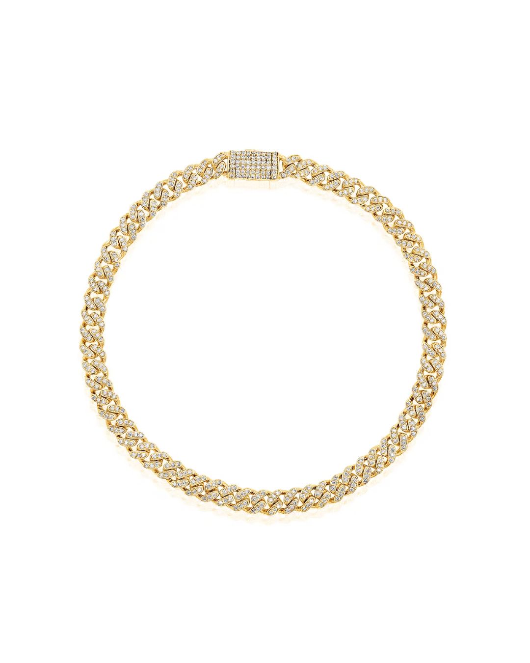 Diamond Pave Cuban Bracelet