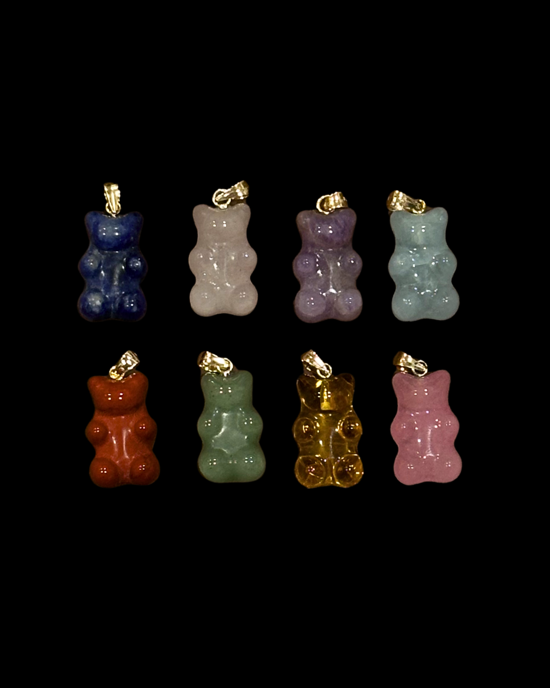 Gemstone Gummy Bear Pendant