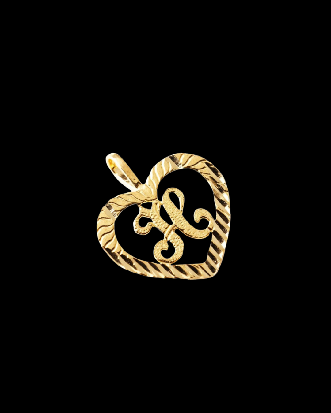 Initial Heart Pendant