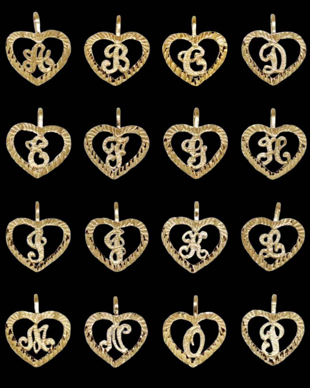 Initial Heart Pendant