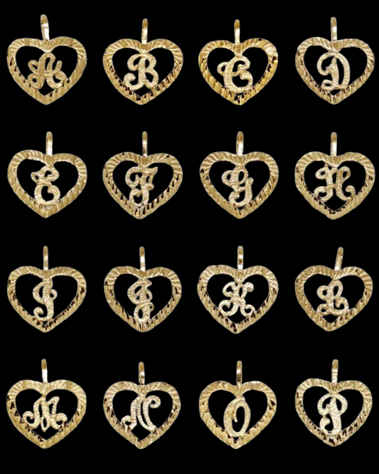 Initial Heart Pendant
